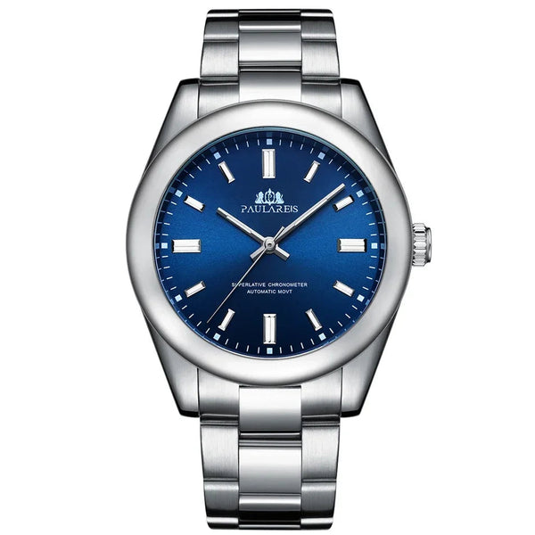 Men’s Automatic Mechanical Watch Stainless Steel Colorful Luxury 41mm Timepiece