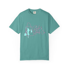 T-Shirt — 'Style & Spark Co.' Pastel Shopper Graphic Tee