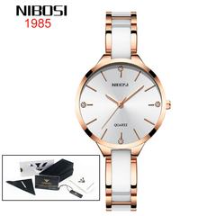 Women’s Luxury Ceramic Quartz Watch Elegant Creative Bracelet Stylish Timepiece