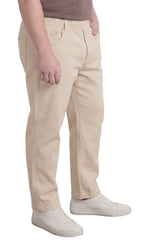 Men’s Lightweight Casual Elastic Waist Pull-On Jeans – Denim & Twill Pants with Easy Fit
