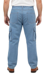 Men's Lightweight Double Cargo Pocket Pull-On Jeans