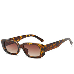 Women’s Small Frame Square Sunglasses Olive Green Trendy Street Style