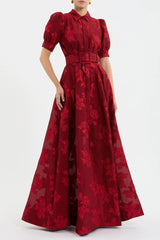 Elegant French Style Dress Vintage Charm Fashion Fitted Long Dress