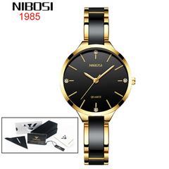 Women’s Luxury Ceramic Quartz Watch Elegant Creative Bracelet Stylish Timepiece