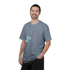T-Shirt — 'Style & Spark Co.' Pastel Shopper Graphic Tee