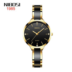 Women’s Luxury Ceramic Quartz Watch Elegant Creative Bracelet Stylish Timepiece