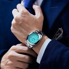 Men’s Automatic Mechanical Watch Stainless Steel Colorful Luxury 41mm Timepiece