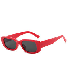 Women’s Small Frame Square Sunglasses Olive Green Trendy Street Style