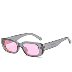 Women’s Small Frame Square Sunglasses Olive Green Trendy Street Style