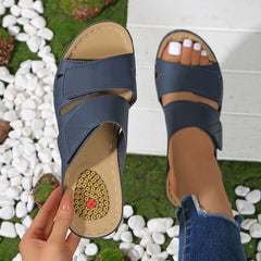 Women’s Fish Mouth Platform Sandals Velcro Beach Summer Casual Comfort