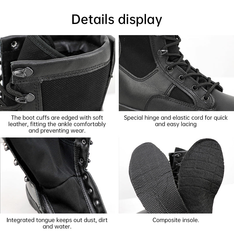 VKBO 2.0 Tactical Combat Boots Genuine Leather Military Outdoor