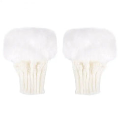 Women’s Fingerless Wool Gloves Warm Knitted Soft Stretchy Trendy Winter