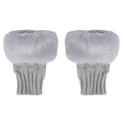 Women’s Fingerless Wool Gloves Warm Knitted Soft Stretchy Trendy Winter