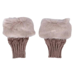 Women’s Fingerless Wool Gloves Warm Knitted Soft Stretchy Trendy Winter