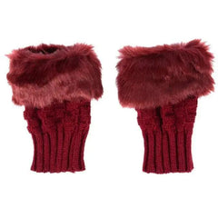 Women’s Fingerless Wool Gloves Warm Knitted Soft Stretchy Trendy Winter