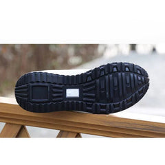 Men’s Retro Running Sneakers Thick Sole Patchwork Trendy Sports Shoes