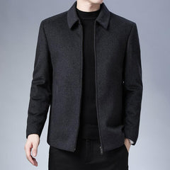 Men’s Black Casual Jacket Lightweight Warm Classic Autumn Winter Fashion