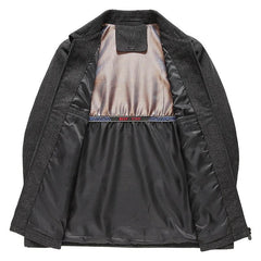 Men’s Black Casual Jacket Lightweight Warm Classic Autumn Winter Fashion