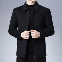 Men’s Black Casual Jacket Lightweight Warm Classic Autumn Winter Fashion