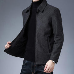 Men’s Black Casual Jacket Lightweight Warm Classic Autumn Winter Fashion