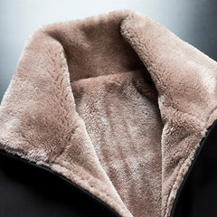 Men’s Winter Fleece Jacket Warm Windproof Thick Soft Outdoor Coat
