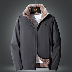 Men’s Winter Fleece Jacket Warm Windproof Thick Soft Outdoor Coat