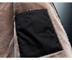 Men’s Winter Fleece Jacket Warm Windproof Thick Soft Outdoor Coat
